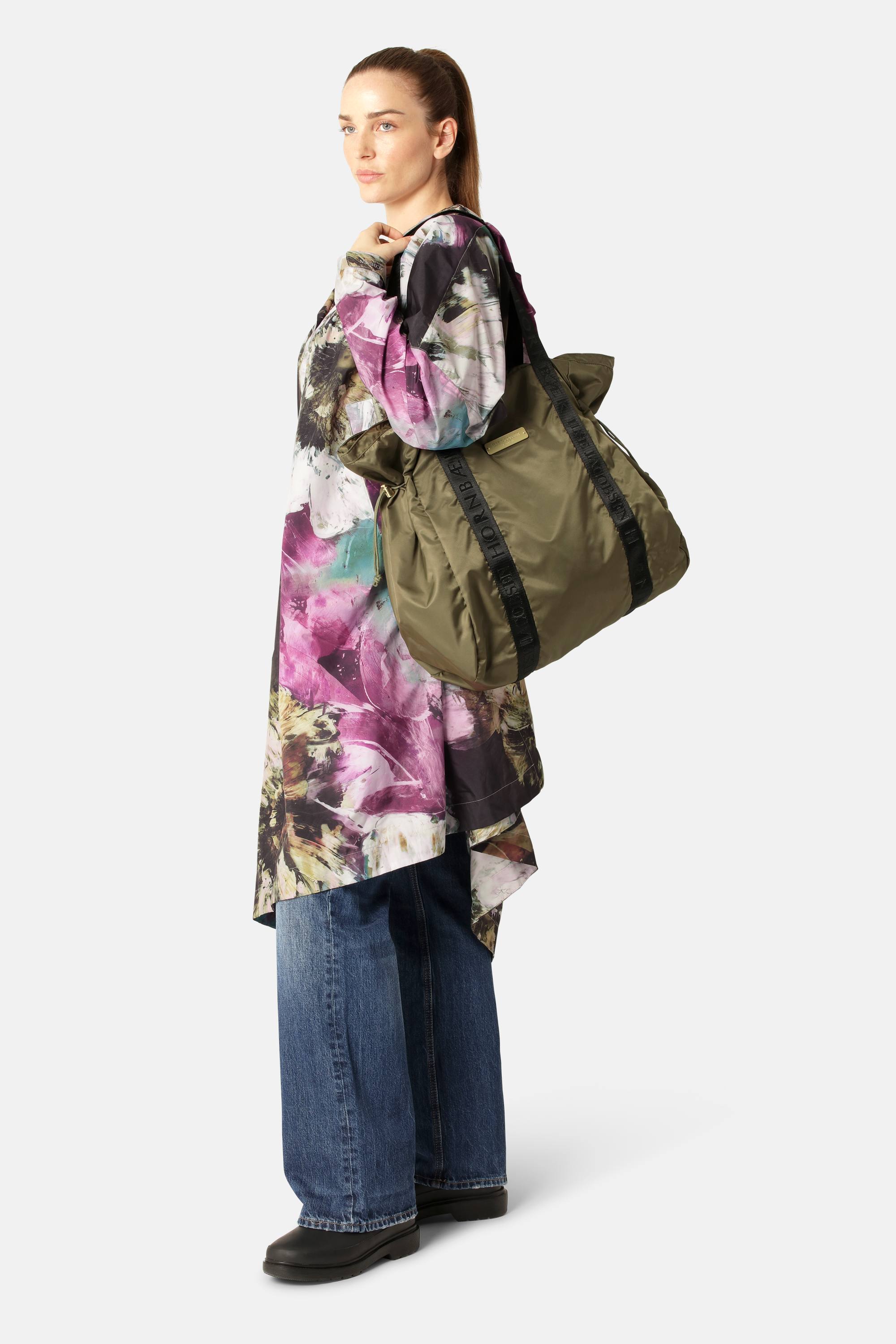 Light Rain Shopper Bag - Army